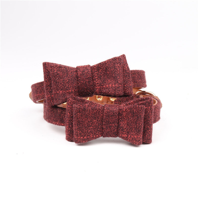 British bow pet collar