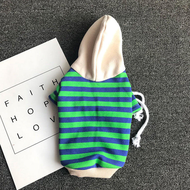 Pet striped sweater