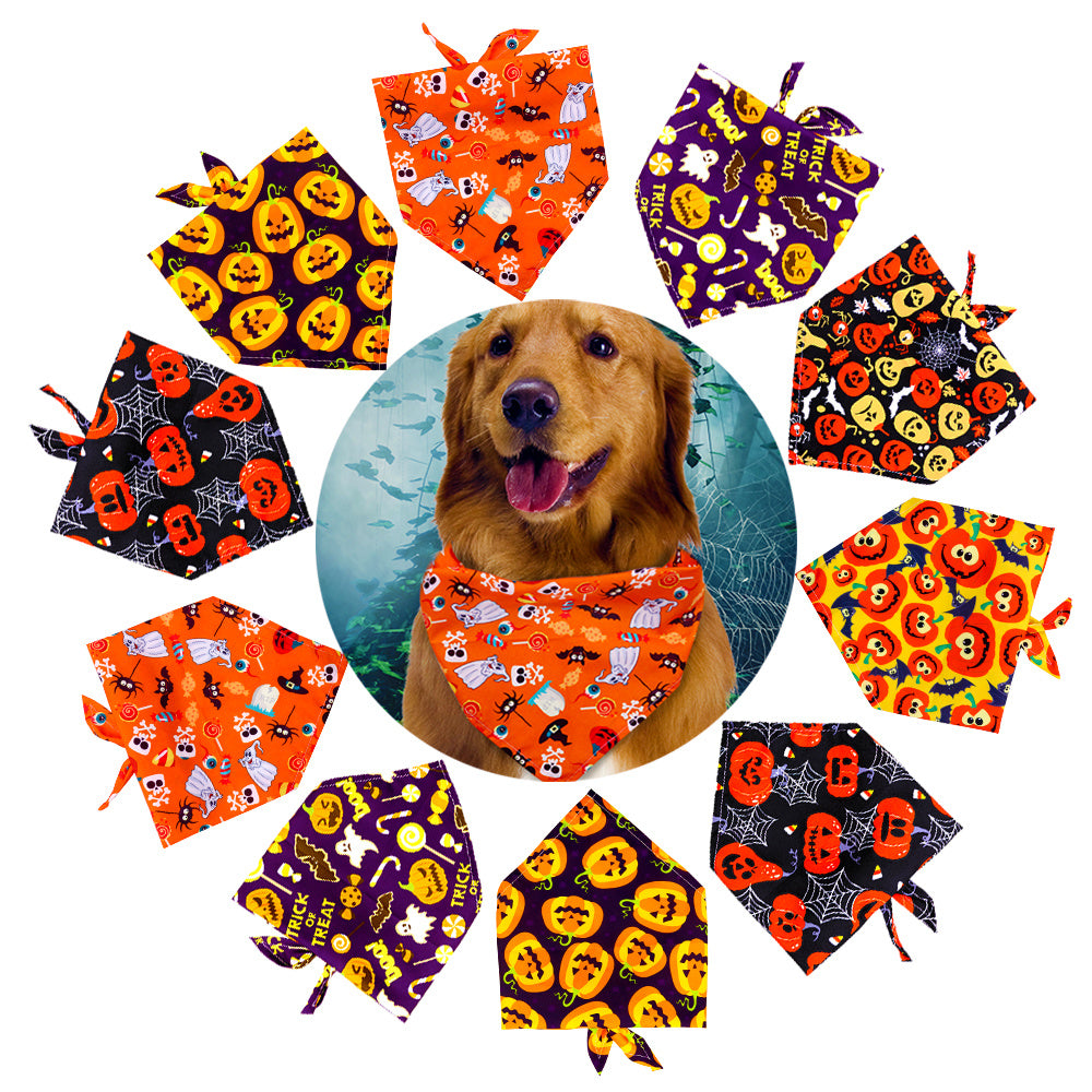 Dog Bandanas HalloweenAccessories Pet