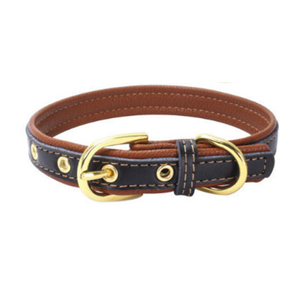 Pet Supplies Fashion Cute Adjustable High-end Leather Collar