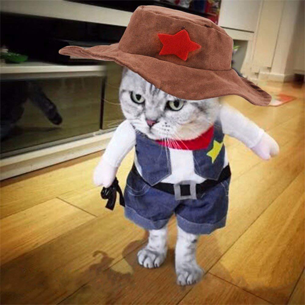 Disfraz Vaquero para Perros y Gatos – Sheriff Divertido Halloween