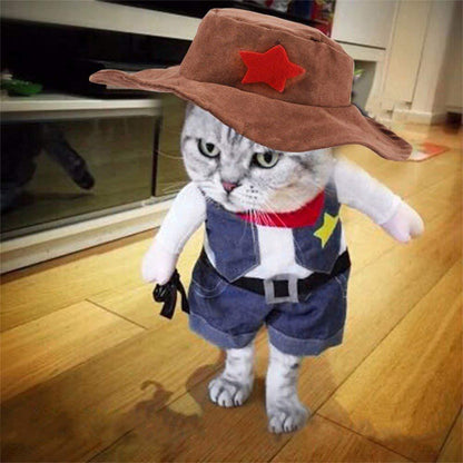 Disfraz Vaquero para Perros y Gatos – Sheriff Divertido Halloween