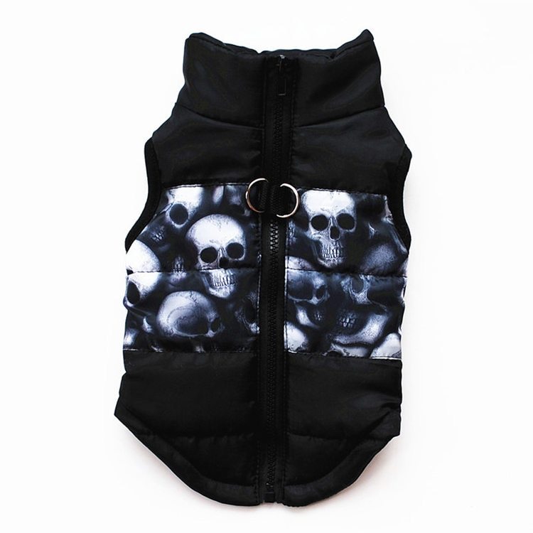 Pet clothing autumn and winter pet puppy jacket vest traction buckle