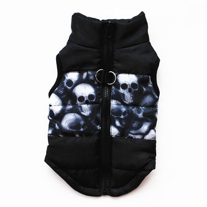 Pet clothing autumn and winter pet puppy jacket vest traction buckle