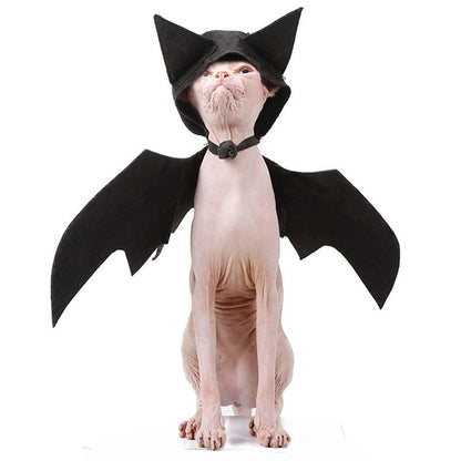 Disfraz de Murciélago con capucha para Gatos – Halloween Mascotas