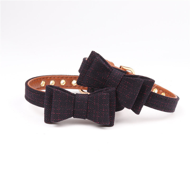 British bow pet collar