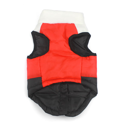 Pet clothing autumn and winter pet puppy jacket vest traction buckle