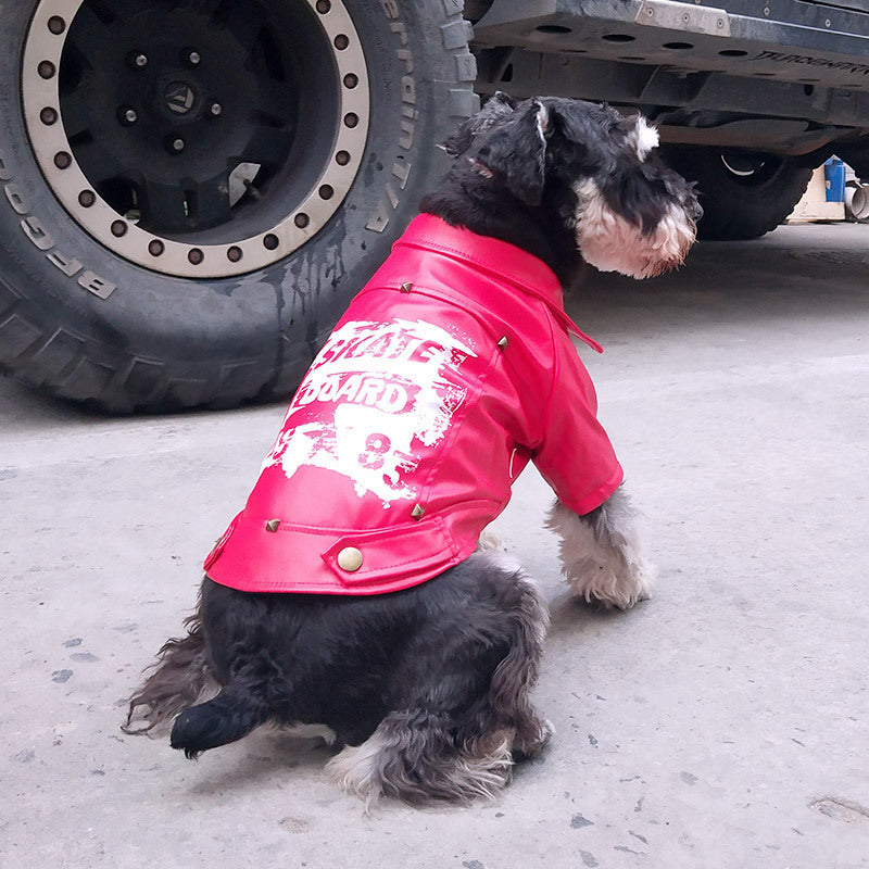 SkatePaw™ - Chaqueta urbana de cuero sintético para perros