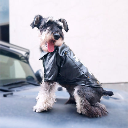 SkatePaw™ - Chaqueta urbana de cuero sintético para perros