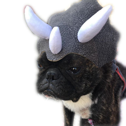 Triceradog™ - Gorro de dinosaurio Triceratops para perros – GARRA™