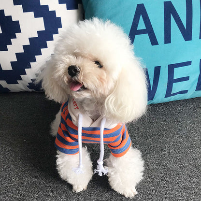 Pet striped sweater