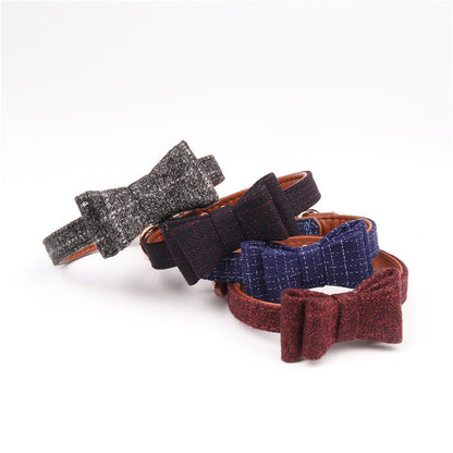 British bow pet collar