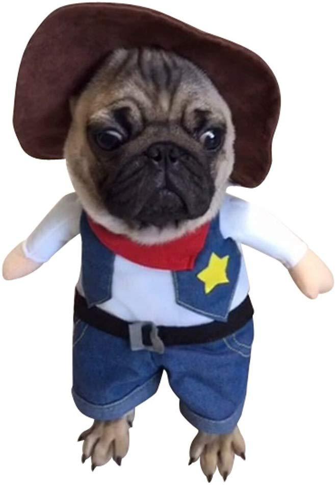 Disfraz Vaquero para Perros y Gatos – Sheriff Divertido Halloween