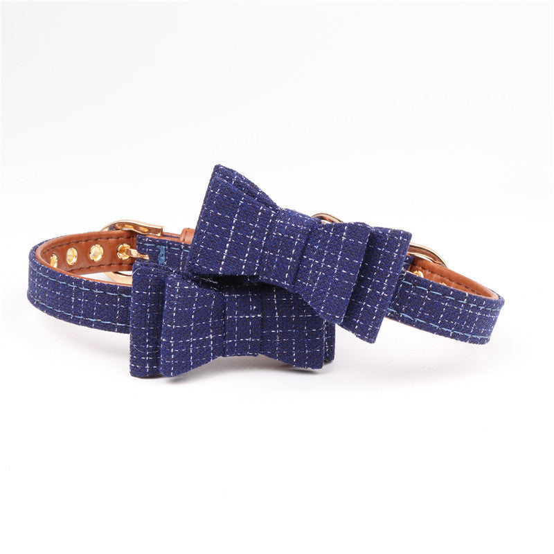 British bow pet collar