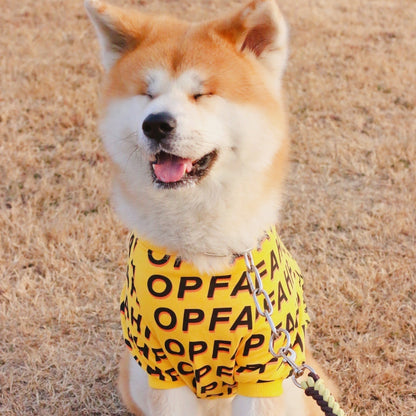 Fashion Simple Pet Letter Print T-shirt