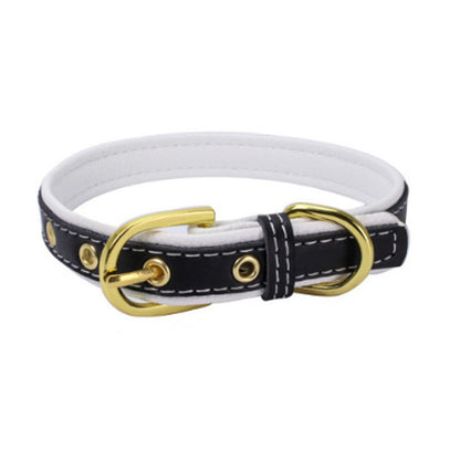 Pet Supplies Fashion Cute Adjustable High-end Leather Collar