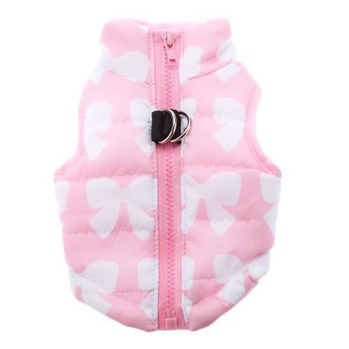 Pet clothing autumn and winter pet puppy jacket vest traction buckle