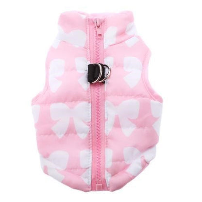 Pet clothing autumn and winter pet puppy jacket vest traction buckle