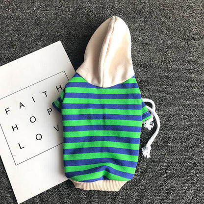 Pet striped sweater