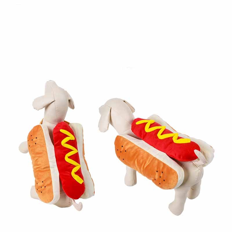 Disfraz de Hot Dog para Perros y Gatos - Ropa Divertida de Halloween