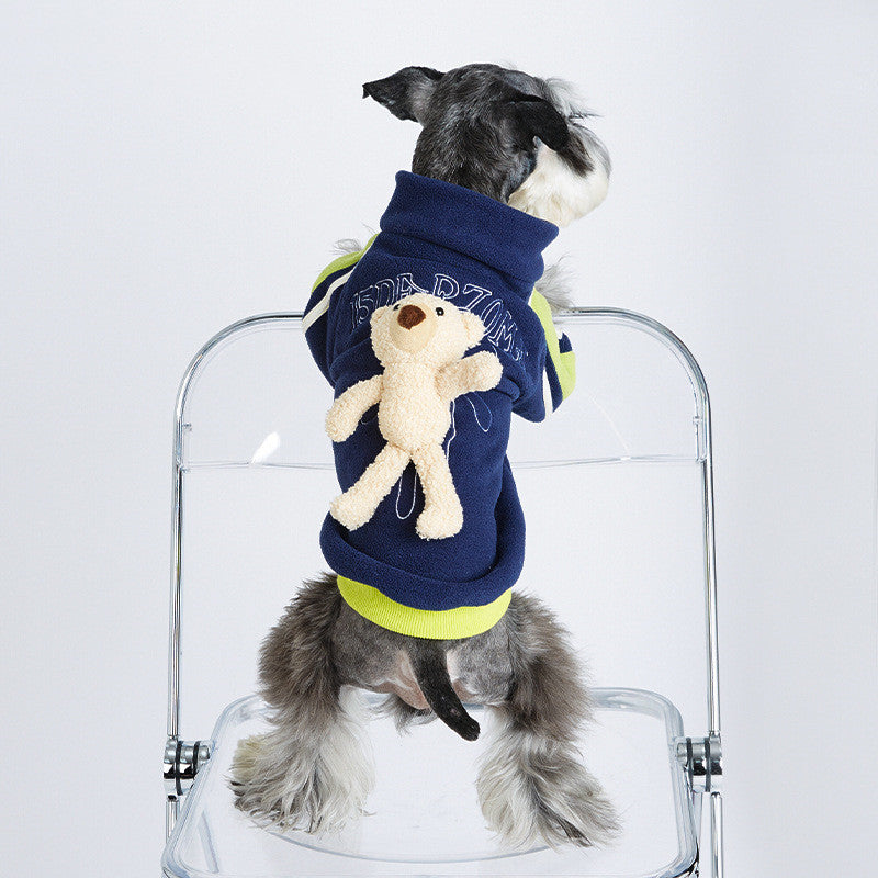Cubs Baseball Uniform Pet Fashion Brand Clothes Spring And Autumn Four-legged Jacket