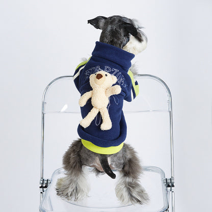 Cubs Baseball Uniform Pet Fashion Brand Clothes Spring And Autumn Four-legged Jacket