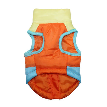 Pet clothing autumn and winter pet puppy jacket vest traction buckle