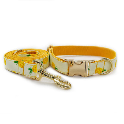 Yellow Pineapple Pet Collar