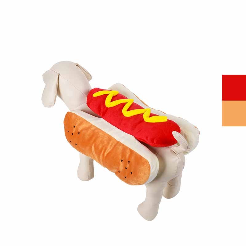 Disfraz de Hot Dog para Perros y Gatos - Ropa Divertida de Halloween