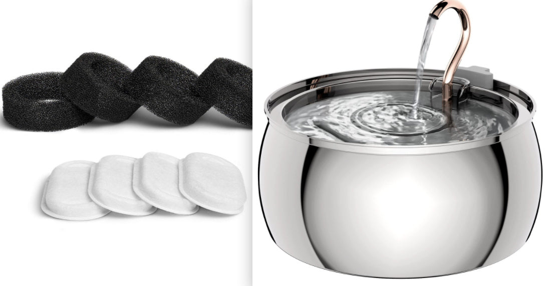 Copper Edition™ 4L – Fuente de agua para gatos y perros con tubo de cobre