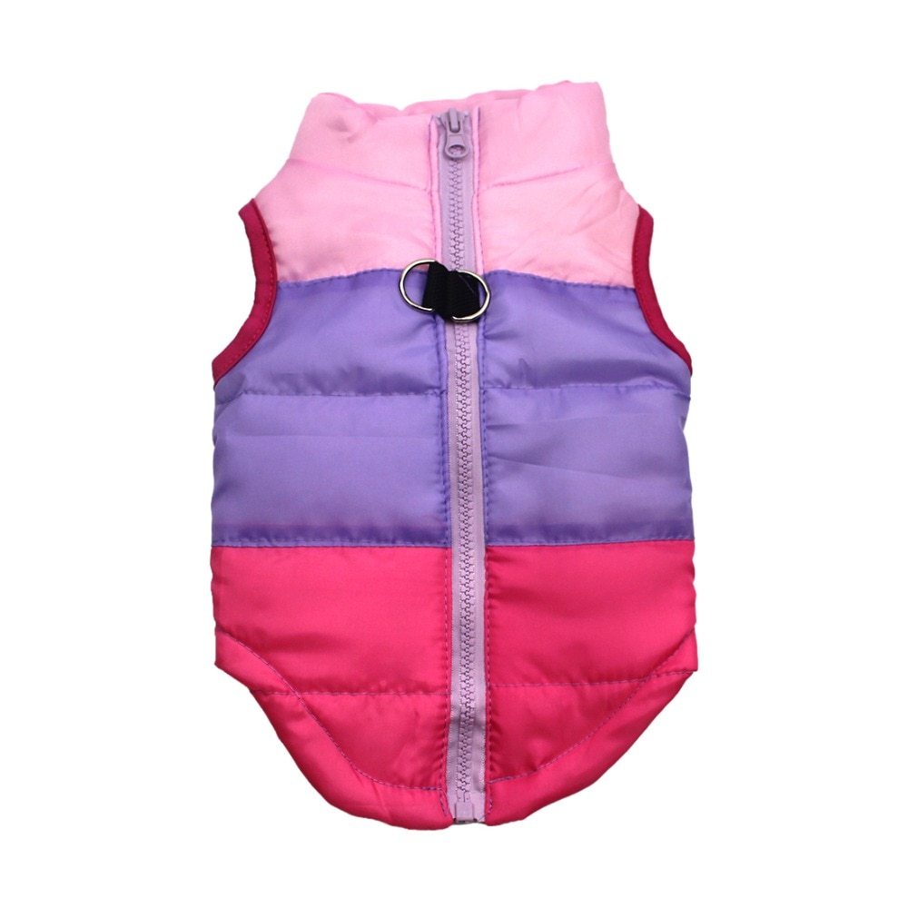 Pet clothing autumn and winter pet puppy jacket vest traction buckle