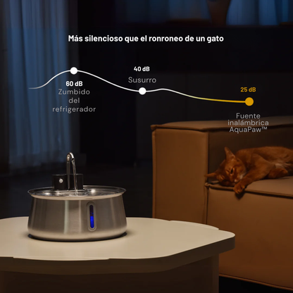 AquaPaw™ 4L - Dispensador de agua de acero inox. para mascotas