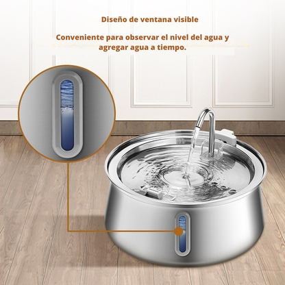 AquaPaw™ 4L - Dispensador de agua de acero inox. para mascotas