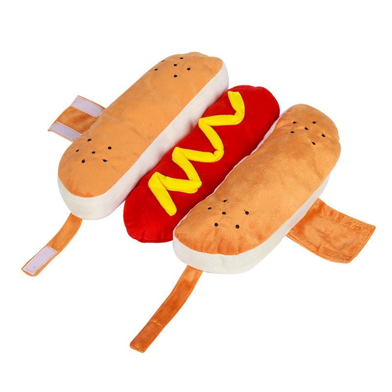 Disfraz de Hot Dog para Perros y Gatos - Ropa Divertida de Halloween