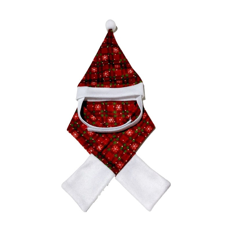 Christmas Pet Scarf Hat Cloak Pet Costume