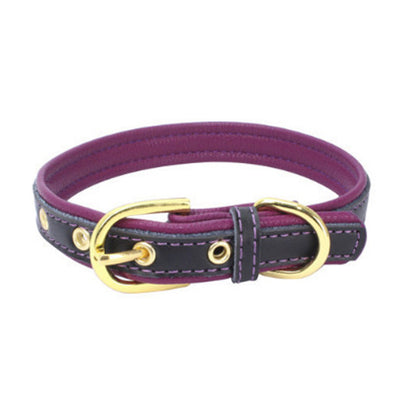 Pet Supplies Fashion Cute Adjustable High-end Leather Collar