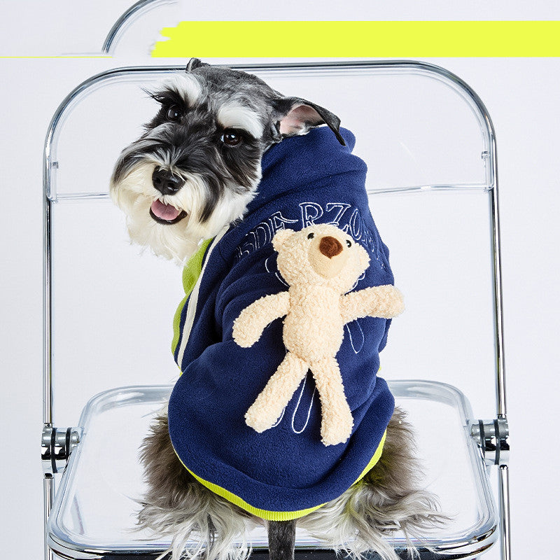 Cubs Baseball Uniform Pet Fashion Brand Clothes Spring And Autumn Four-legged Jacket