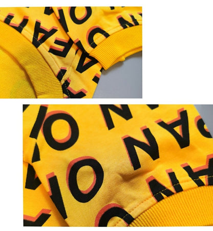 Fashion Simple Pet Letter Print T-shirt