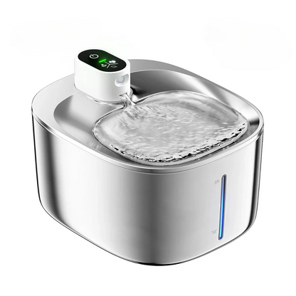 AquaSense™ - Fuente inteligente de acero inox. con flujo automático y sistema inalámbrico recargable.